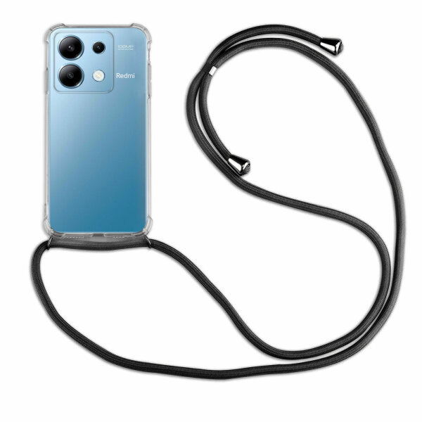 Handykett für Xiaomi Redmi Note 13 Serie Hülle mit Kordel Handyhülle mit Band  Redmi Note 13 4G in Rot