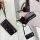 Handykette Xiaomi Hülle mit Band Handyhülle Kartenfächer PU Leder Umhängetasche 14 Pro Schwarz