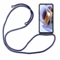 Handykette für Motorola Moto G31 / G41 Handyhülle mit Band Hülle mit Kordel  Blau