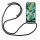Oppo Hülle mit Band Schutzhülle Handykette Seil Silikon Handy Tasche mit Schnur Oppo Find X2 Lite Grau
