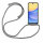 Handykette für Samsung Galaxy A15 Handyhülle mit Band Case Hülle mit Kordel Hand Grau