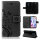 Huawei Handy Tasche Handyhülle Schutz Hülle Blumen Flip Cover Buch Case Etui Huawei Mate 20 Lite Grau