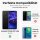 Huawei Handy Tasche Handyhülle Schutz Hülle Blumen Flip Cover Buch Case Etui Huawei Mate 20 Lite Grau