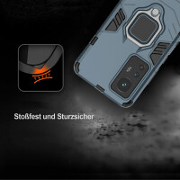 Handyhülle für Xiaomi 12 / 12X - Ring Panzer Cover Türkis