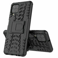 Schutz Hülle für Samsung Galaxy A22 Handyhülle Handytasche Outdoor Case Schale Galaxy A22 4G Schwarz