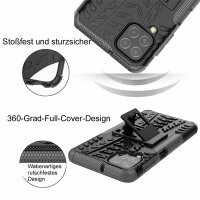 Schutz Hülle für Samsung Galaxy A22 Handyhülle Handytasche Outdoor Case Schale Galaxy A22 4G Schwarz
