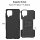 Schutz Hülle für Samsung Galaxy A22 Handyhülle Handytasche Outdoor Case Schale Galaxy A22 4G Schwarz
