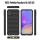 Hülle für Samsung A14 A34 A54 S23 FE S24 Handyhülle Outdoor Case Cover Bumper Schwarz Galaxy A55