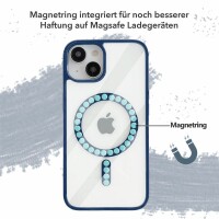 Bumper MagSafe mit integrierter Magnet für iPhone 14 Pro Plus Max Hülle TPU iPhone 14 Pro Navy Blau