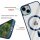 Bumper MagSafe mit integrierter Magnet für iPhone 14 Pro Plus Max Hülle TPU iPhone 14 Pro Navy Blau