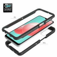 Handyhülle für Samsung Galaxy A32 5G – 2-teiliges Case Schwarz