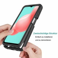 Handyhülle für Samsung Galaxy A32 5G – 2-teiliges Case Schwarz