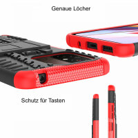 Hülle für Xiaomi Redmi 12C Outdoor Handyhülle Handy Tasche Case Cover TPU Bumper Rot