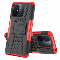 Hülle für Xiaomi Redmi 12C Outdoor Handyhülle Handy Tasche Case Cover TPU Bumper Rot