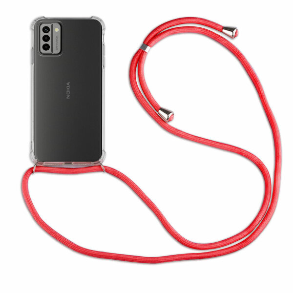 Handykette für Nokia G22 Handyhülle mit Band Umhängehülle mit Band Hülle Cover  Rot