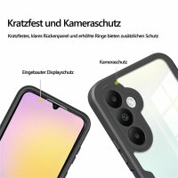 Handyhülle für Samsung Galaxy A25 – 360° Panzer Case mit Displayschutz Schwarz