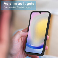 Handyhülle für Samsung Galaxy A25 – 360° Panzer Case mit Displayschutz Schwarz