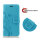 Motorola Handy Tasche Handyhülle Schutz Hülle Blumen Flip Cover Wallet Case Etui Motorola Moto G8 Power Lite Blau