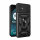 Outdoor Panzer Hülle Motorola Moto G14 Handyhülle mit Kameraschutz Ringhalter Schwarz