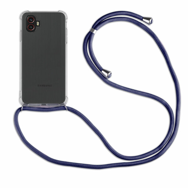 Handykette für Samsung Galaxy Xcover 6 Pro Handyhülle mit Band Hülle mit Kordel Blau