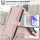 Handykette Samsung Hülle mit Band Handyhülle Kartenfächer PU Leder Umhängetasche Galaxy A55 Rosa