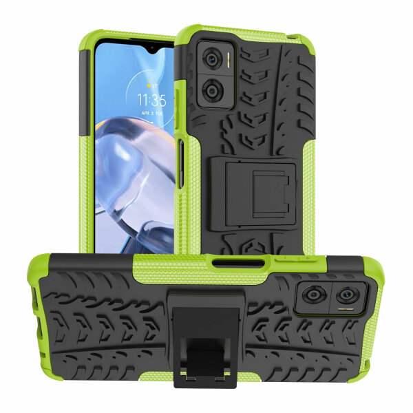 Hülle Mototorla Moto E22 / E22i Schutzhülle Handytasche Handyhülle TPU Silikon Grün