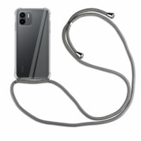 Handykette für Xiaomi Redmi A2 Handyhülle mit Band Hülle mit Kordel Handy Tasche Grau