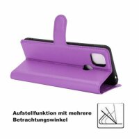 ZTE Handy Tasche Flip Cover Case Buch Klapp Schutz Hülle Etui Wallet Buchtasche ZTE Blade A5 2019 Lila