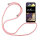 Handy Hülle mit Band Schutzhülle Handykette Seil Silikon Handy Tasche mit Schnur LG K51S Rosa