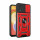 Outdoor Panzer Hülle Motorola Moto E13 Handyhülle mit Kameraschutz Ringhalter Rot
