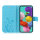 Handy Tasche für Samsung Galaxy A51 SM-A515 Hülle Case Buchhülle Klapphülle TPU Blume Blau