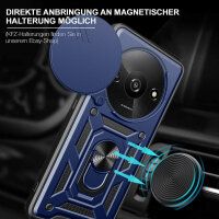 Outdoor Panzer Hülle Xiaomi Redmi A3 Handyhülle mit Kameraschutz Ringhalter Case Blau