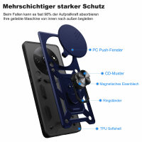 Outdoor Panzer Hülle Xiaomi Redmi A3 Handyhülle mit Kameraschutz Ringhalter Case Blau