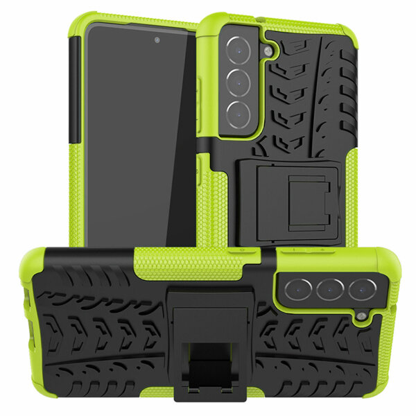 Schutz Hülle für Samsung Galaxy S21 FE 5G, SM-G990B Handy Tasche Bumper Case TPU Grün