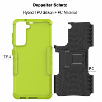 Schutz Hülle für Samsung Galaxy S21 FE 5G, SM-G990B Handy Tasche Bumper Case TPU Grün