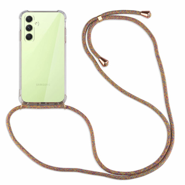 Handykette für Samsung Galaxy A54 5G Handyhülle mit Band Case Hülle mit Kordel Rainbow