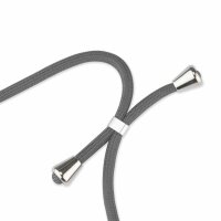 Handy Hülle mit Band Schutzhülle Handykette Seil Silikon Handy Tasche mit Schnur Nokia 5.4 Grau