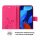 Huawei Handy Tasche Handyhülle Schutz Hülle Blumen Flip Cover Buch Case Etui Huawei Nova 5T Pink