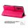 Huawei Handy Tasche Handyhülle Schutz Hülle Blumen Flip Cover Buch Case Etui Huawei Nova 5T Pink