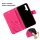 Huawei Handy Tasche Handyhülle Schutz Hülle Blumen Flip Cover Buch Case Etui Huawei Nova 5T Pink