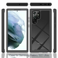 Schutz Hülle für Samsung Galaxy S22 Ultra 5G, Handy Tasche Case Cover Bumper TPU