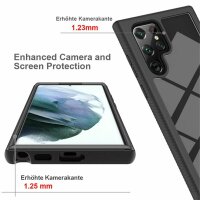 Schutz Hülle für Samsung Galaxy S22 Ultra 5G, Handy Tasche Case Cover Bumper TPU