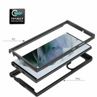 Schutz Hülle für Samsung Galaxy S22 Ultra 5G, Handy Tasche Case Cover Bumper TPU