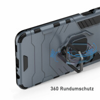 Xiaomi Redmi 10C, Hülle Schutzhülle Handyhülle Silikon Case 360° Drehbarer Ring