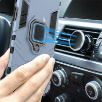 Xiaomi Redmi 10C, Hülle Schutzhülle Handyhülle Silikon Case 360° Drehbarer Ring