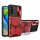 Outdoor Panzer Hülle für ZTE Handyhülle mit Slide Kameraschutz Ringhalter Bumper Blade V30 Vita Rot