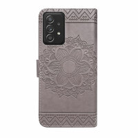 Hülle Für Samsung Galaxy A52 Handy Tasche Handyhülle Wallet Case Flip Cover Etui Grau