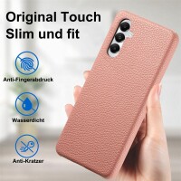 Hülle Handyhülle Stoßfeste Handy Tasche Ultra-Dünn Case Leder Bumper für Samsung Galaxy A05s Rosa