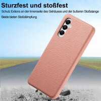 Hülle Handyhülle Stoßfeste Handy Tasche Ultra-Dünn Case Leder Bumper für Samsung Galaxy A05s Rosa
