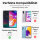 Handy Hülle mit Band Schutzhülle Handykette Seil Silikon Handy Tasche mit Schnur Samsung Galaxy A70 SM-A705 Rainbow